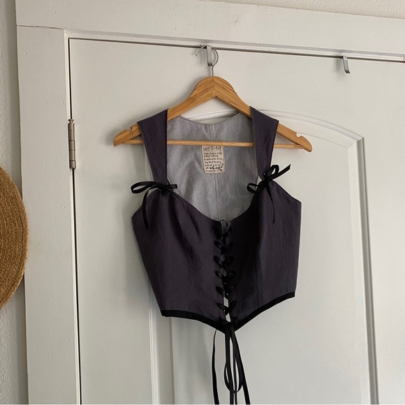 Handmade Linen Corset Vest - Picture 1 of 5